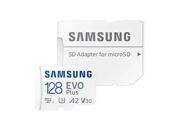 Карта памяти Samsung EVO Plus 128GB MicroSDXC Class 10/UHS-I/U3/130Мб/с MB-MC128KA фото 1