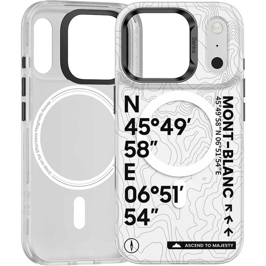 Чехол Benks Phone Case with MagSafe для iPhone 17 Pro Max Mt. Blanc фото 1