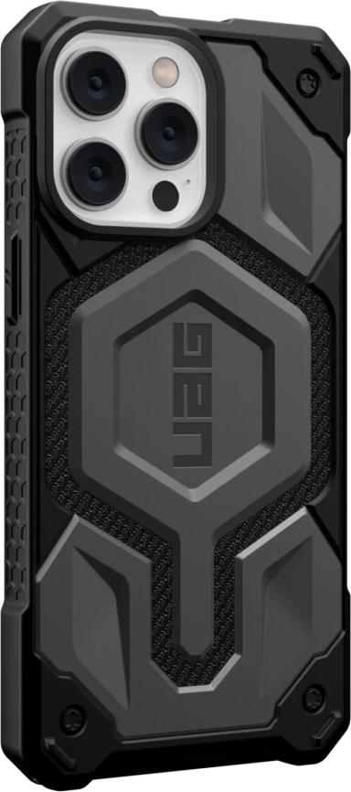 Чехол UAG Monarch Pro Kevlar For MagSafe для iPhone 14 Pro Max Kevlar Silver фото 5