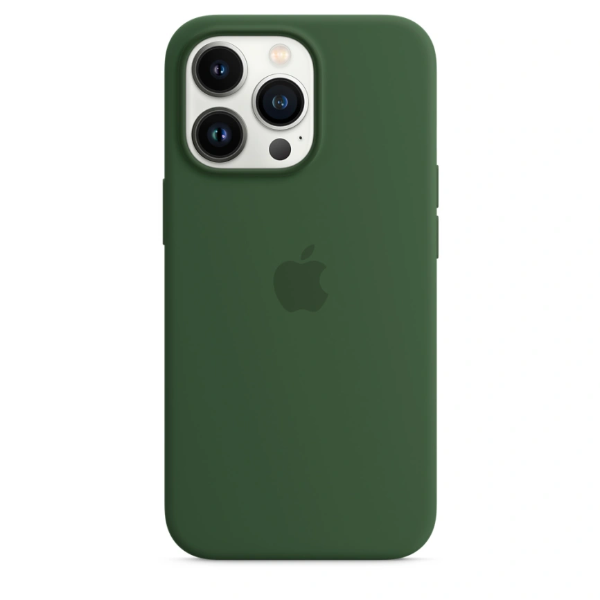Силиконовый чехол Apple MagSafe для iPhone 13 Pro Green Clover фото 4