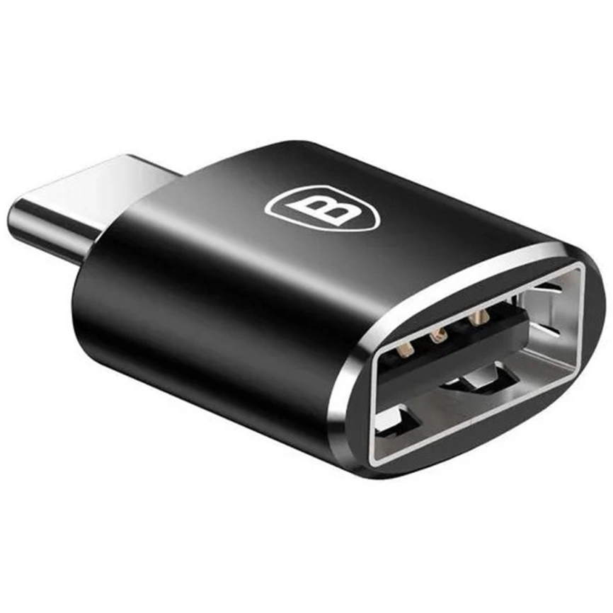 Переходник Baseus Adapter Converter USB-C - USB-A CATOTG-01 Black фото 2