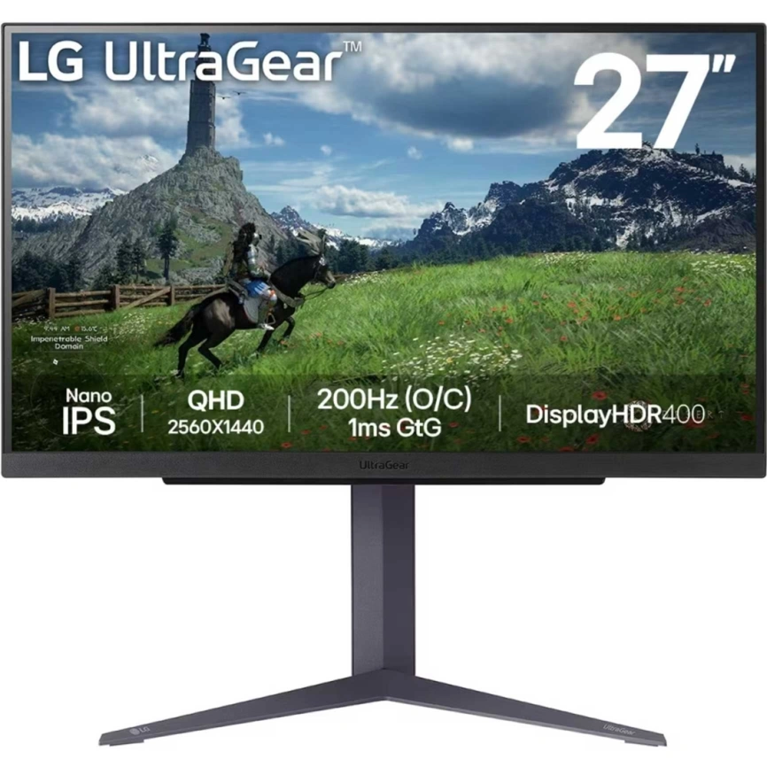 Монитор LG 27" UltraGear 27GS85Q-B IPS Black (27GS85Q-B.ARUZ) фото 1