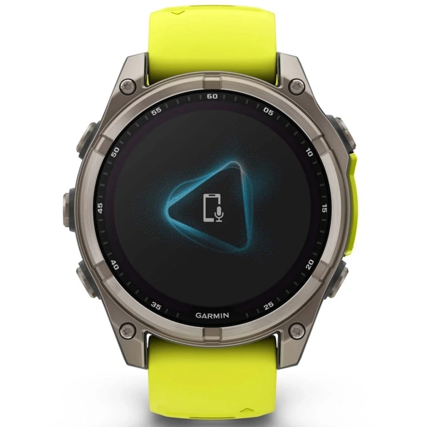 Смарт-часы Garmin Fenix 8 47mm Solar Sapphire (010-02906-21) Carbon Gray DLC Titanium with Yellow/Graphite Silicone Band фото 4
