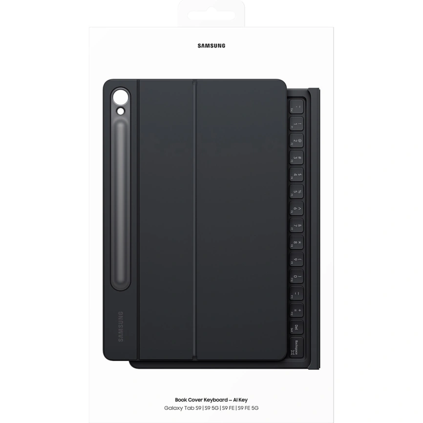 Чехол-клавиатура Samsung Book Cover Keyboard AI Key для Galaxy Tab S10 FE/S9/S9 FE Black (EF-DX725UB) фото 10