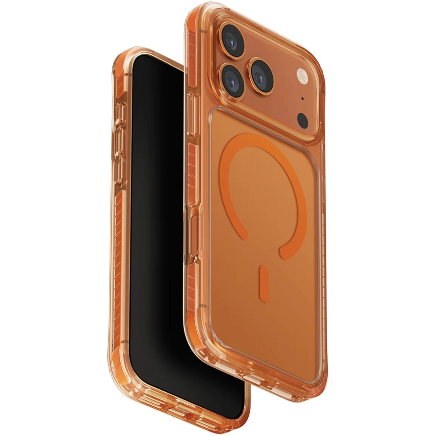 Чехол Uniq Combat Triple-Layered Protective Case with MagClick для iPhone 17 Pro Volt Orange фото 1