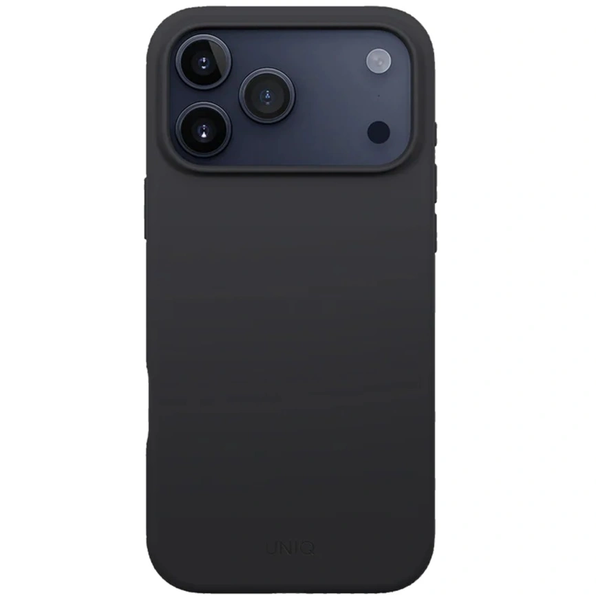 Чехол Uniq Lino Hybrid Silicone Case with MagClick для iPhone 17 Pro Charcoal Gray фото 2