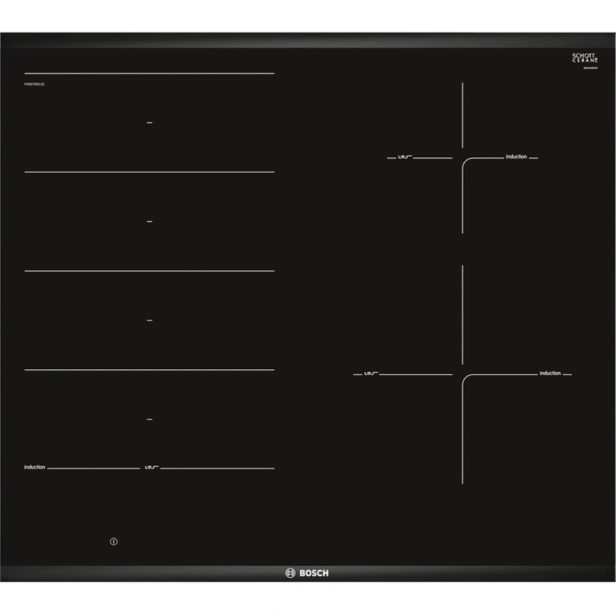 Индукционная варочная панель Bosch Serie 6 PXE675DC1E Black фото 2