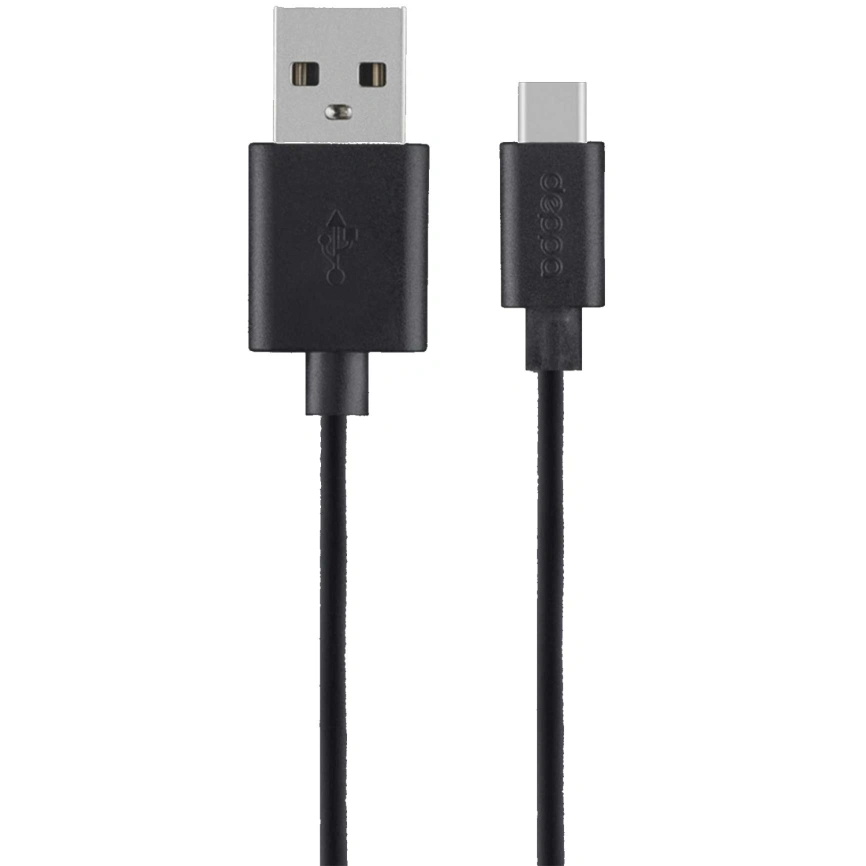 Кабель Deppa USB-A/USB-C 2m Black (72313) фото 3