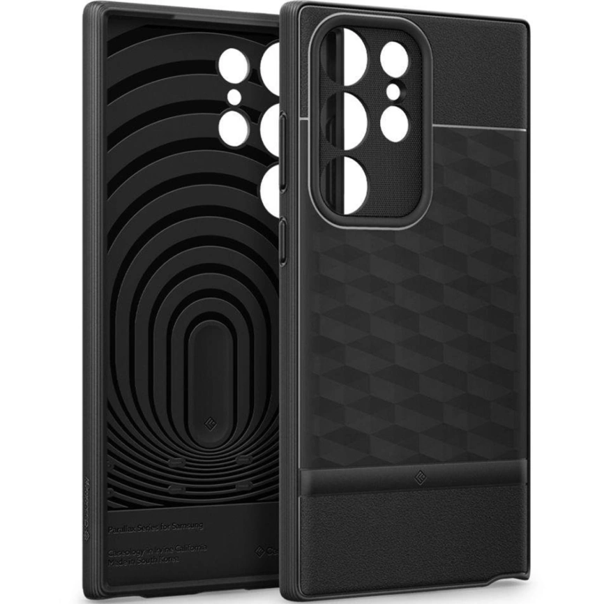 Чехол Spigen Caseology для Galaxy S23 Ultra (ACS05655) Matte Black фото 10