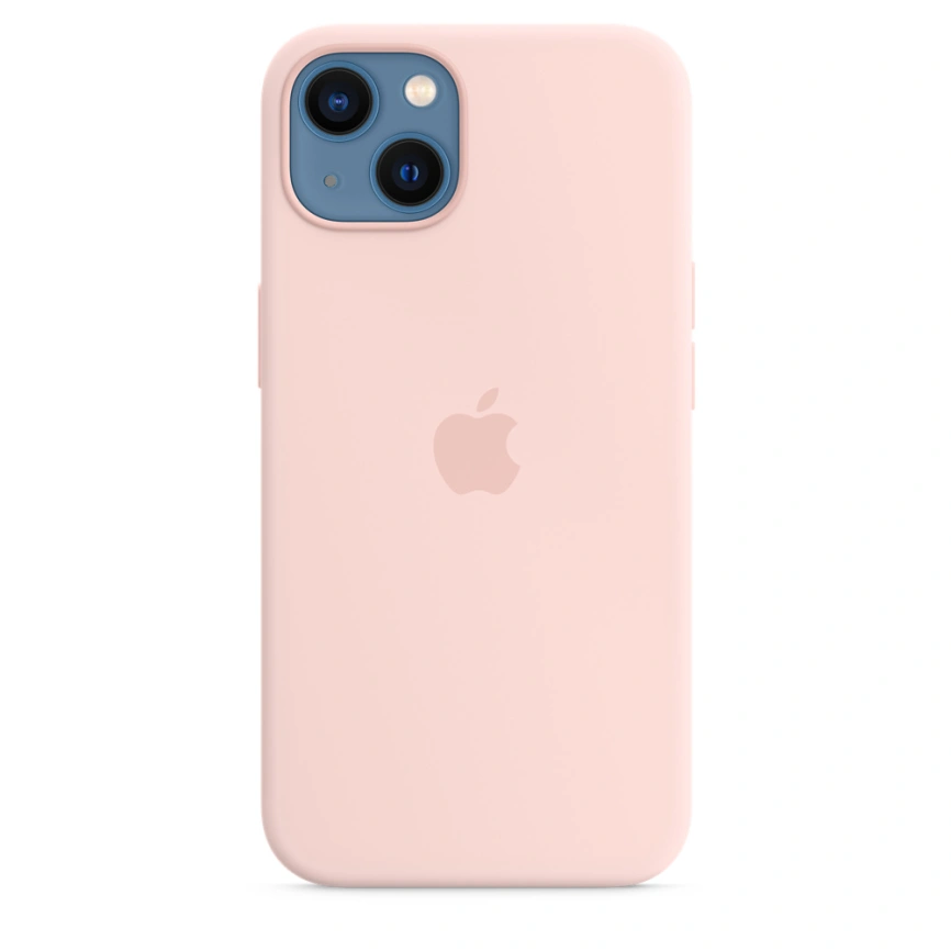 Силиконовый чехол Apple MagSafe для iPhone 13 Розовый мел фото 6