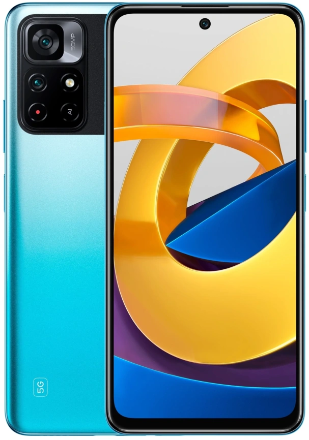 Смартфон XiaoMi Poco M4 Pro 5G 6/128GB Cool Blue (Синий) EAC фото 1