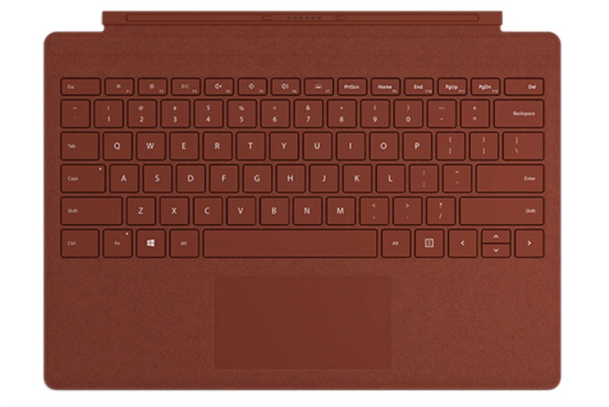 Клавиатура Microsoft Surface Pro Signature Type Cover Poppy Red фото 1