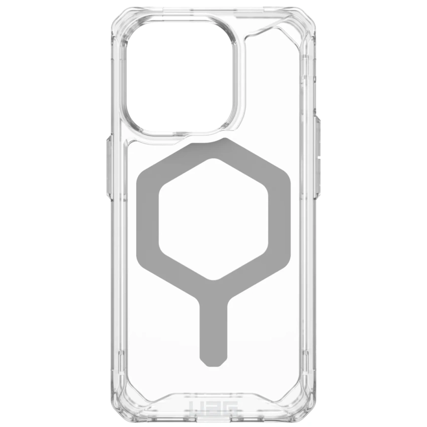 Чехол UAG с поддержкой MagSafe Plyo для iPhone 15 Pro Ice/Silver (114286114333) фото 1