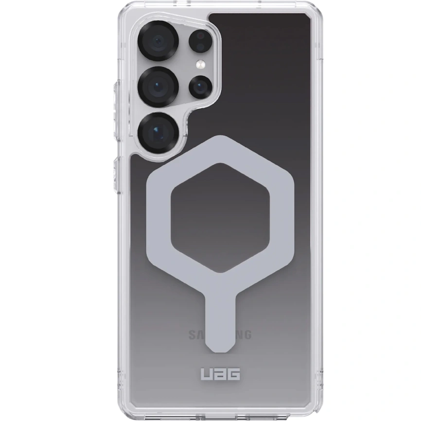 Чехол UAG MagSafe Plyo Pro для Samsung S25 Ultra Black/Clear Ombre фото 1
