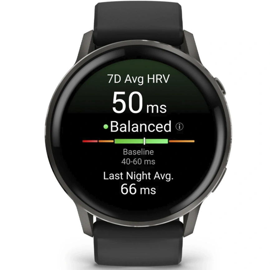 Смарт-часы Garmin Venu 4 45mm Slate Bezel With Black Silicone Band (010-03014-00) фото 8