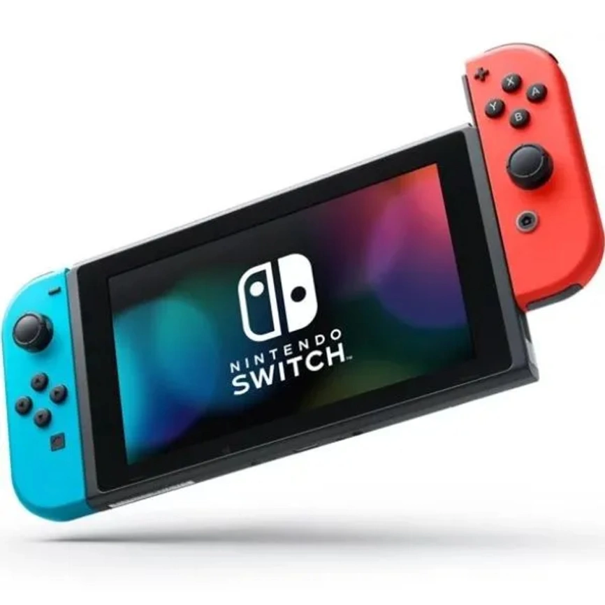 Игровая приставка Nintendo Switch Rev.2 (Обновленная версия) 32GB Neon Blue/Neon Red фото 3