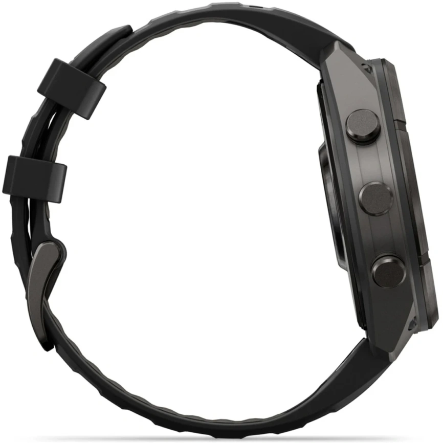 Смарт-часы Garmin Fenix 9 Pro 47mm Amoled (010-04336-16) Carbon Gray DLC Titanium with Black/Pebble Gray Silicone Band фото 4