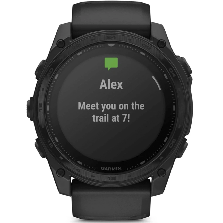 Смарт-часы Garmin Tactix 8 51mm Solar Sapphire Applied Ballistic Solver with Silicone Band (010-03407-01) Black фото 5