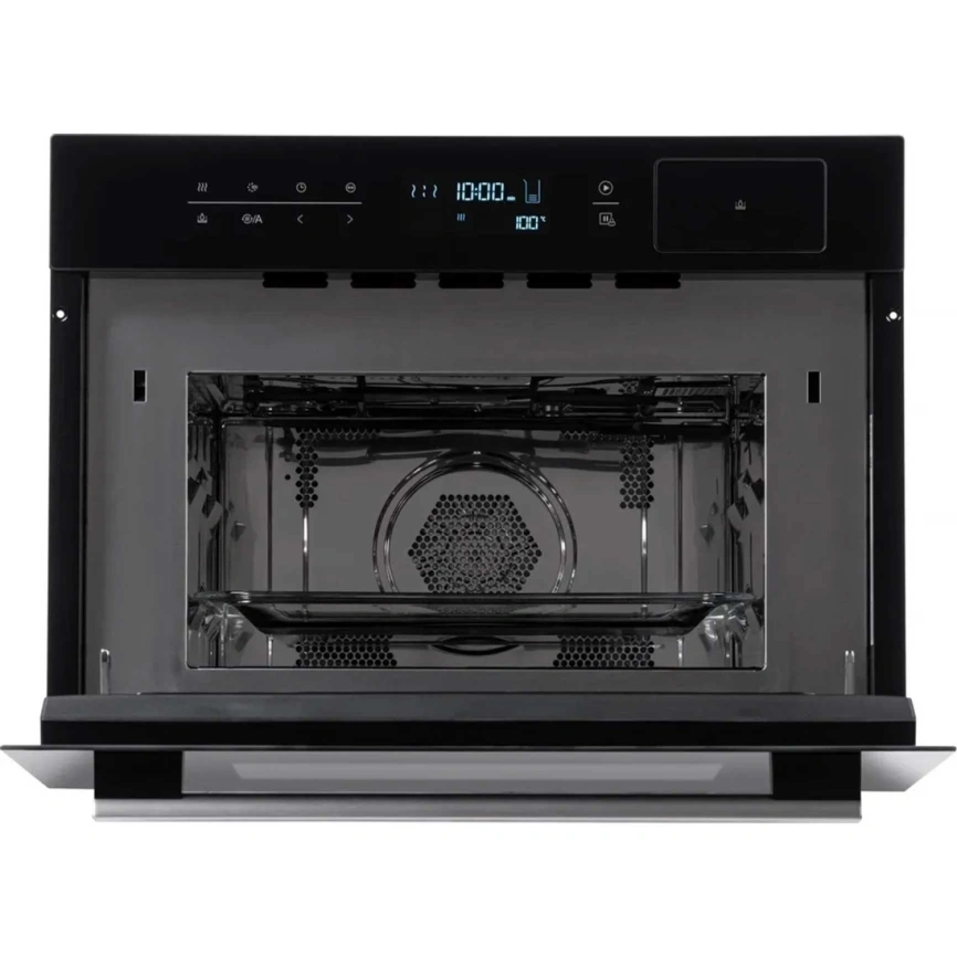 Встраиваемый компактный духовой шкаф с СВЧ и паром Weissgauff OEMS 459 PDB Black фото 3