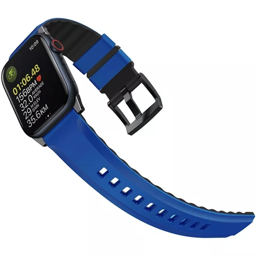 Ремешок Uniq Linus Airsoft Silicone 49mm Apple Watch Rasing Blue (49MM-LINUSRBLU) фото 2