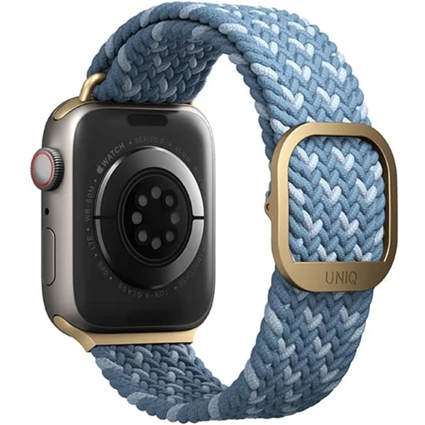 Ремешок Uniq Aspen Design Strap Braided для Apple Watch 38/40/41 Cerulean Blue фото 1