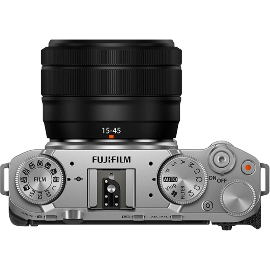 Фотоаппарат со сменной оптикой Fujifilm X-M5 Kit XC 15-45mm OIS PZ Silver фото 4