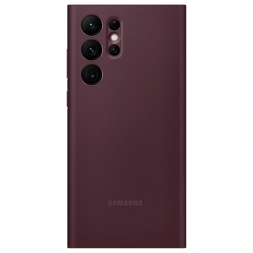 Чехол Samsung Smart Clear View Cover для Galaxy S22 Ultra (EF-ZS908CEEGRU) Burgundy фото 4