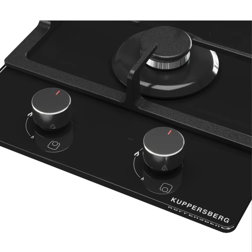 Газовая варочная панель Kuppersberg FG 30 B Black Glass фото 3