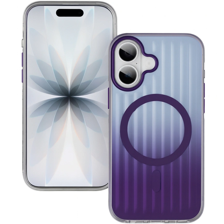 Чехол Gurdini Ocean Case Transparent для iPhone 17 Purple фото 1