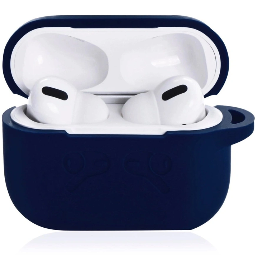 Силиконовый чехол Gurdini для AirPods Pro 2 Blue фото 2