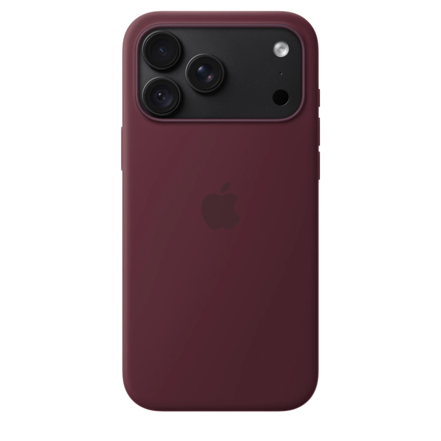 Чехол Apple Silicone Case with MagSafe для iPhone 18 Pro Max Burgundy (MK914) фото 4