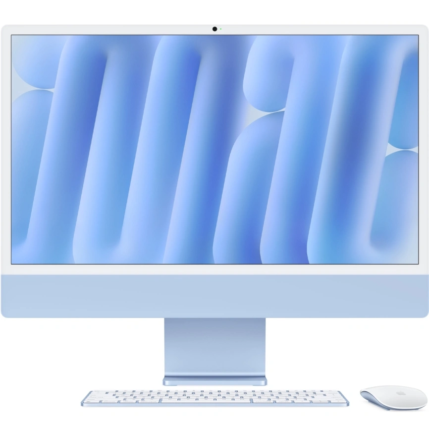 Моноблок Apple iMac (2024) 24 Retina 4.5K M4 8C CPU, 8C GPU/16GB/256Gb (MWUF3) Blue фото 1