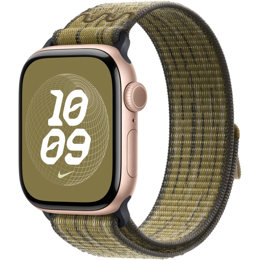 Ремешок Apple Watch 42mm Green/Grey Nike Sport Loop (MXTY3) фото 3