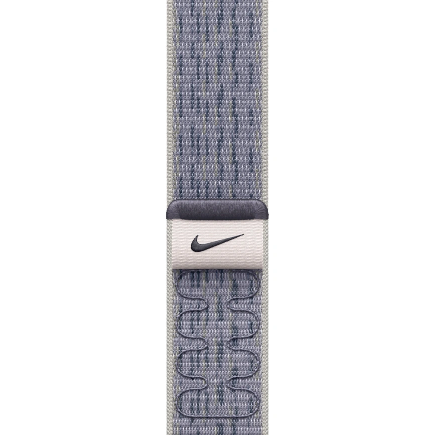 Ремешок Apple Watch 46mm Grey/Blue Nike Sport Loop фото 1
