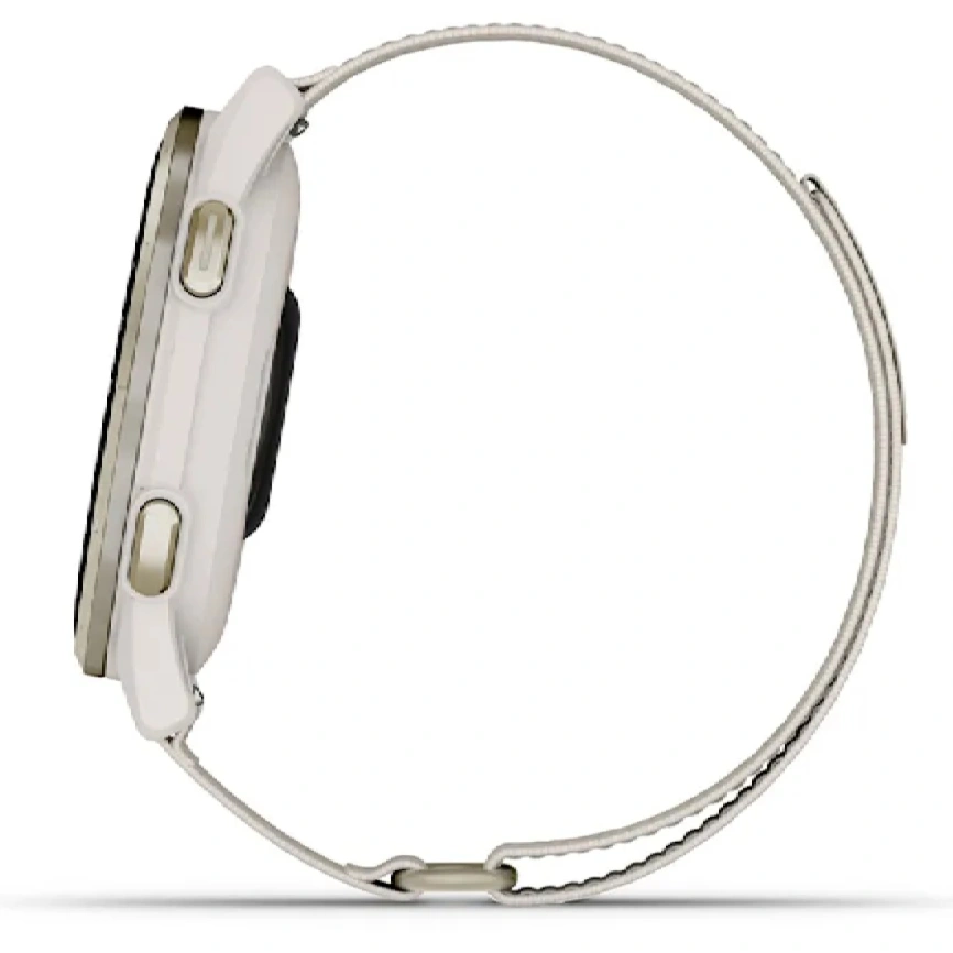 Смарт-часы Garmin Approach S50 43mm (010-03010-01) Cream Gold/Ivory ComfortFit Nylon Band фото 7