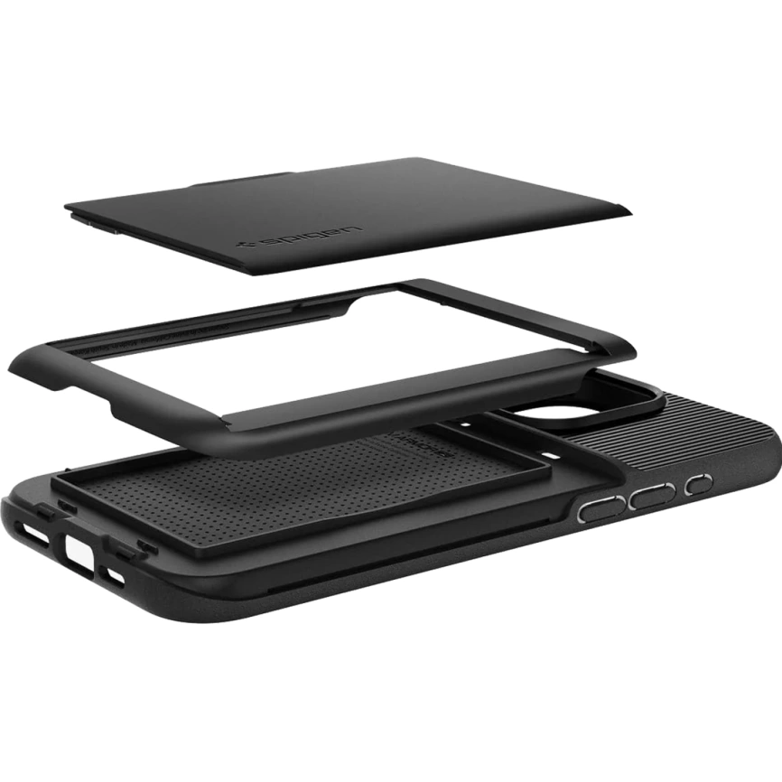 Чехол Spigen Slim Armor CS для iPhone 15 Pro Max (ACS06589) Black фото 11