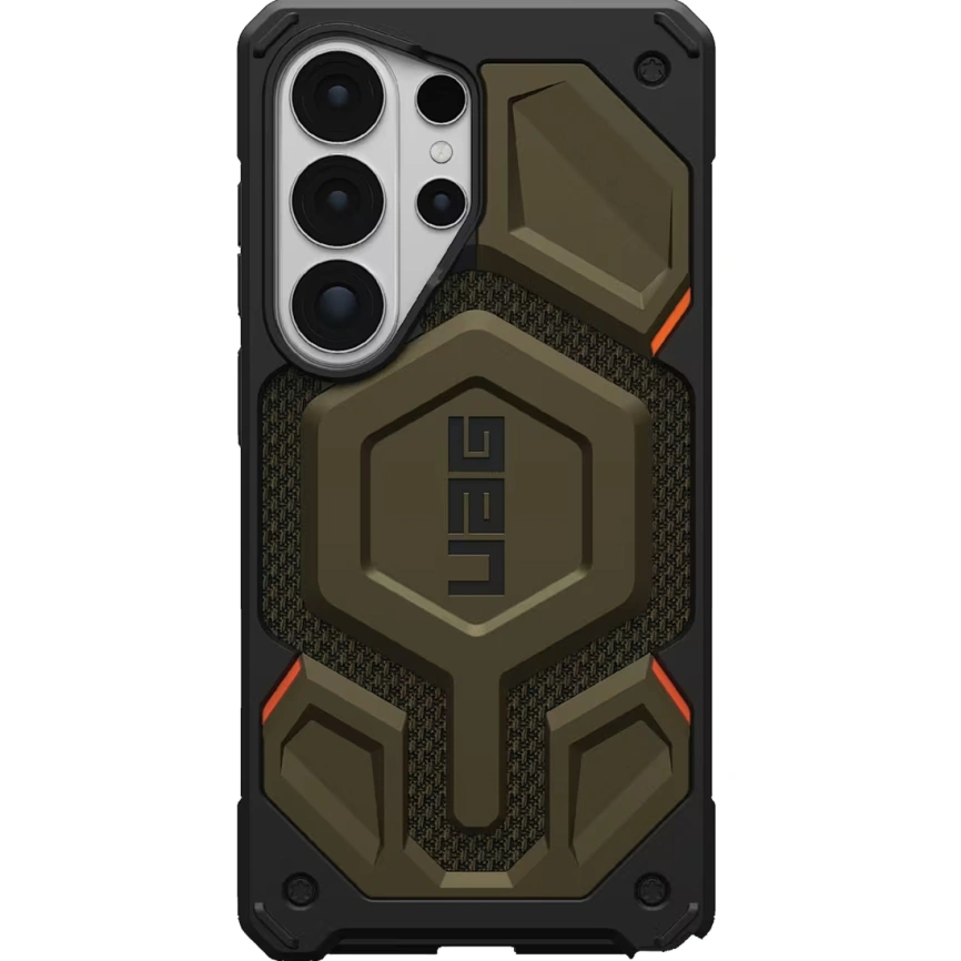 Чехол UAG Monarch Pro Kevlar Case with MagSafe для Samsung Galaxy S26 Ultra Kevlar Element Green (21451311397B) фото 1