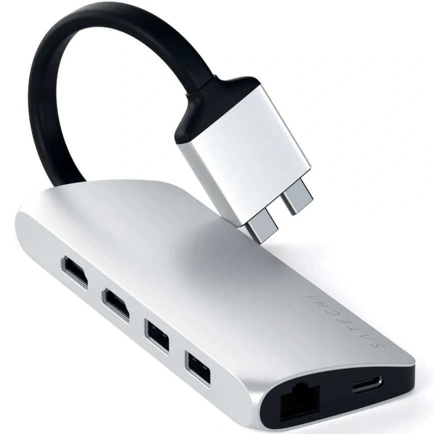 Хаб Satechi USB-C 8 в 1 (ST-TCDMMAS) Silver фото 1