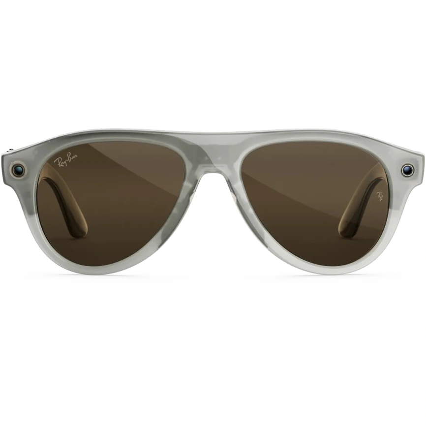Умные очки Ray-Ban Aviator (Gen 3) Milky Warm Beige Standard Transitions Brown фото 5