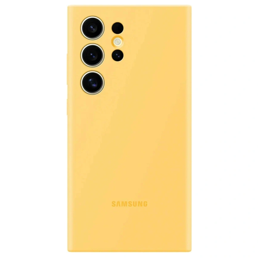 Чехол Samsung Silicone Case для S24 Ultra Yellow фото 1