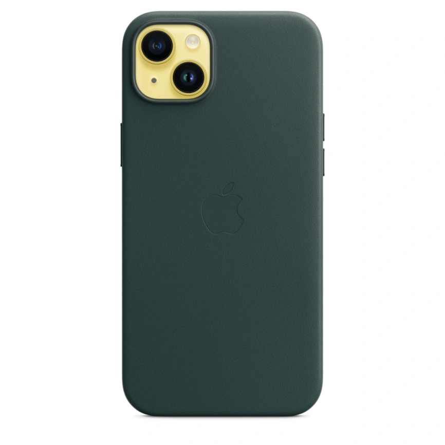 Кожаный чехол Apple для iPhone 14 Plus Forest green фото 2