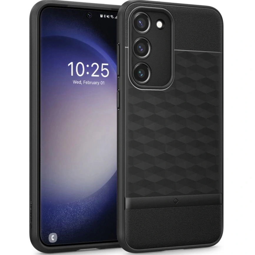 Чехол Spigen Caseology для Galaxy S23 Plus (ACS05703) Matte Black фото 2