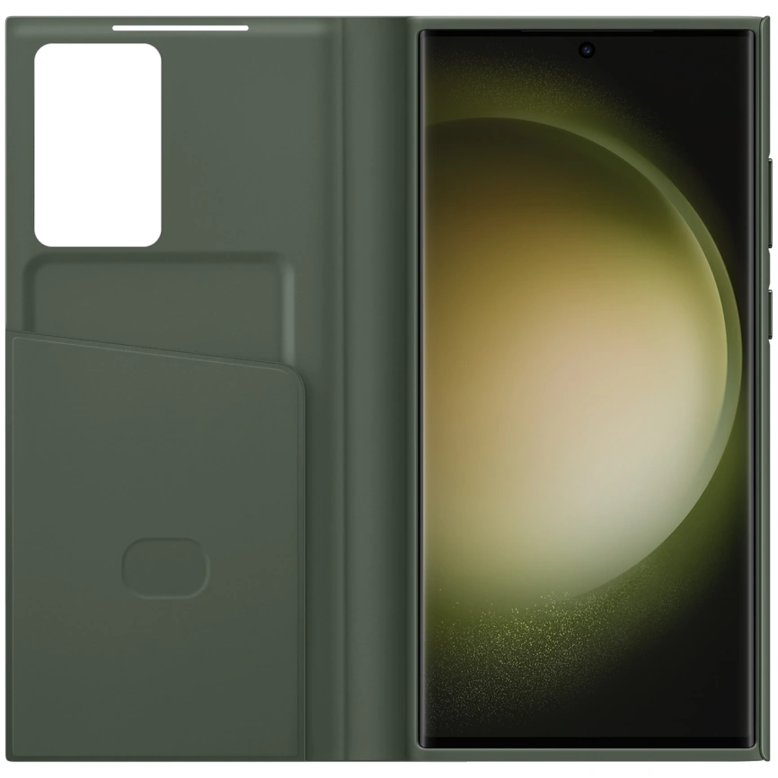 Чехол Samsung Series для Galaxy S23 Ultra Smart View Wallet Case Khaki фото 2
