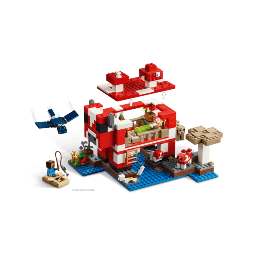 Конструктор LEGO Minecraft The Mooshroom House 21270 фото 2