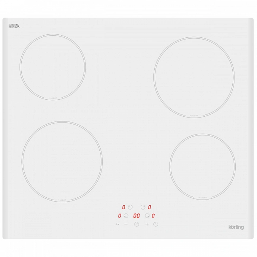 Электрическая варочная панель Korting HK 60003 BW White фото 1