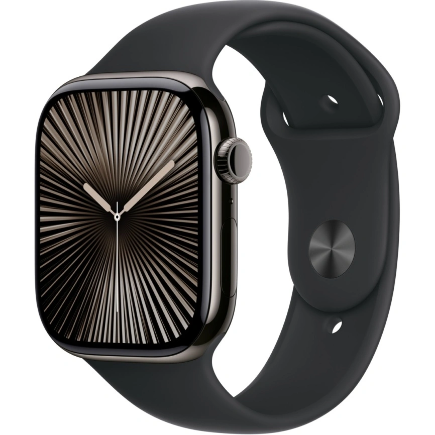 Ремешок Apple Watch 46mm Black Sport Band XL (MXM53) фото 3