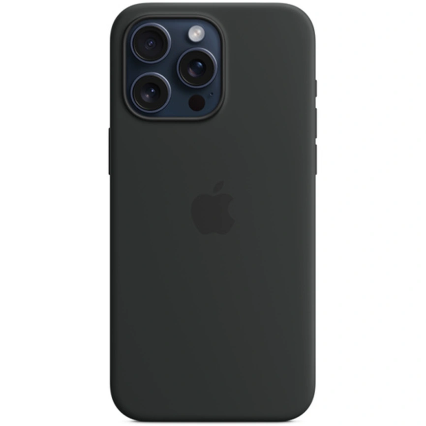 Силиконовый чехол Apple MagSafe для iPhone 15 Pro Black фото 3