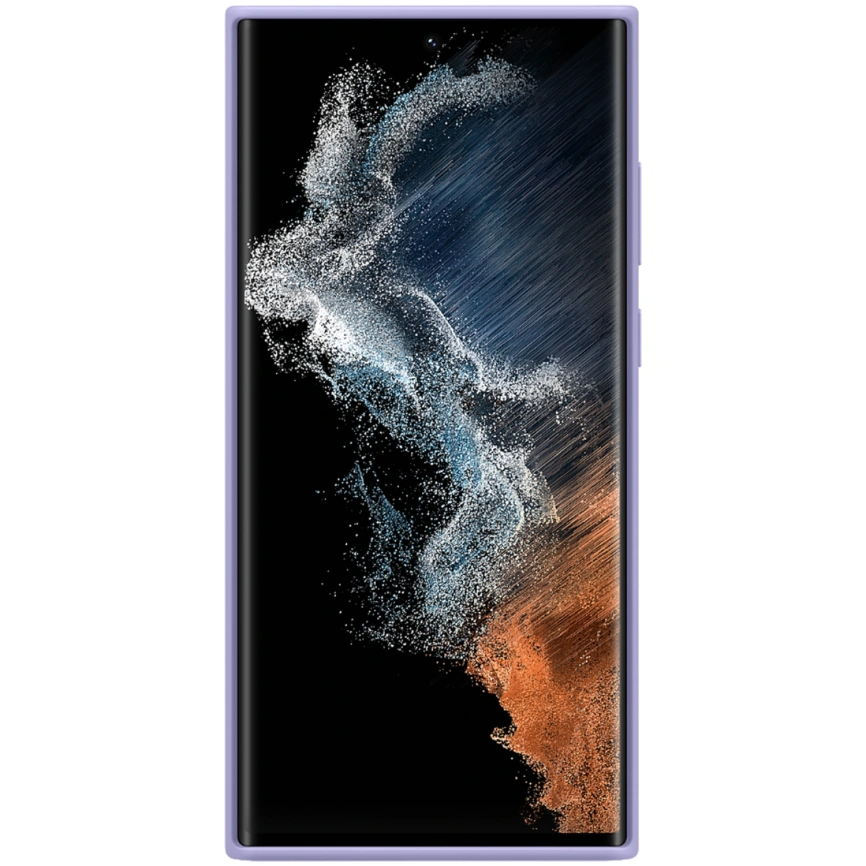 Чехол Samsung Silicone Cover для Galaxy S22 Ultra (EF-PS908TVEGRU) Lavender фото 4