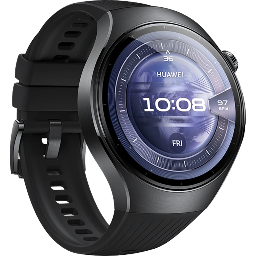 Смарт-часы Huawei Watch 5 46mm Black Fluoroelastomer (55020EVN) фото 3