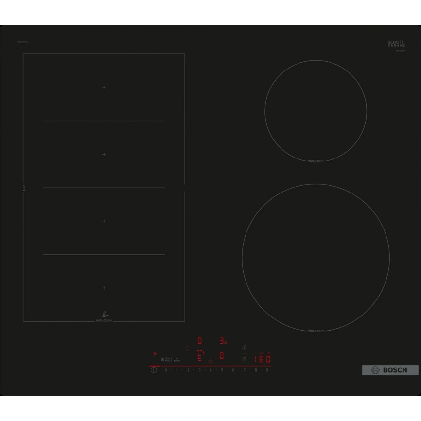 Индукционная варочная панель Bosch Serie 6 PIX61RHC1E Black фото 1